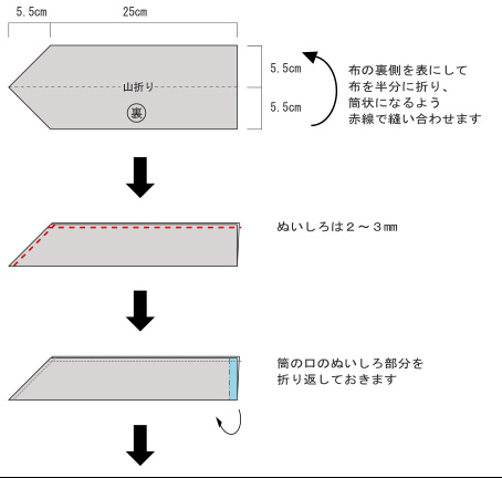 ターバン風帽子の番外編 リボンの作り方 京おばさんの手芸日記